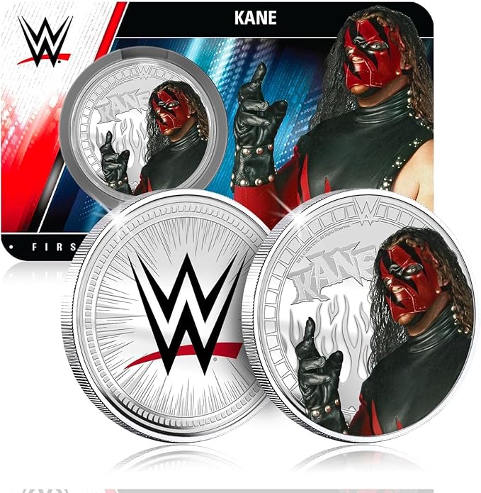 Authentic Silver-Plated Medal - WWE Kane | Official Product