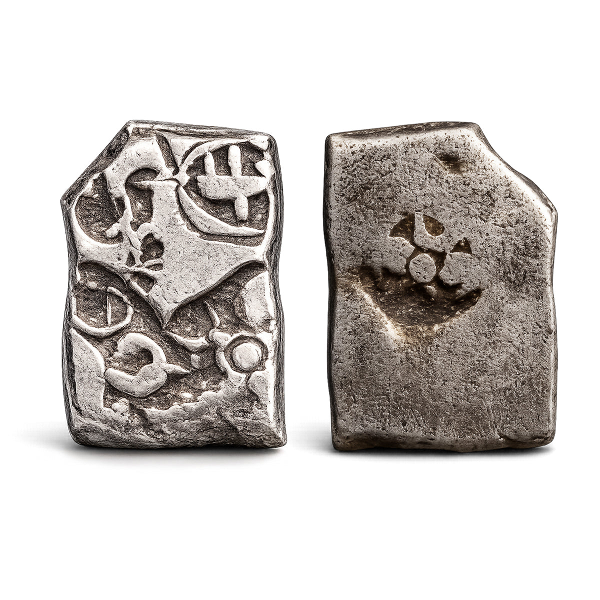 Moneda de plata Maurya Punch Mark (c. 322–185 a. C.) – Auténtica moneda de plata de la antigua India
