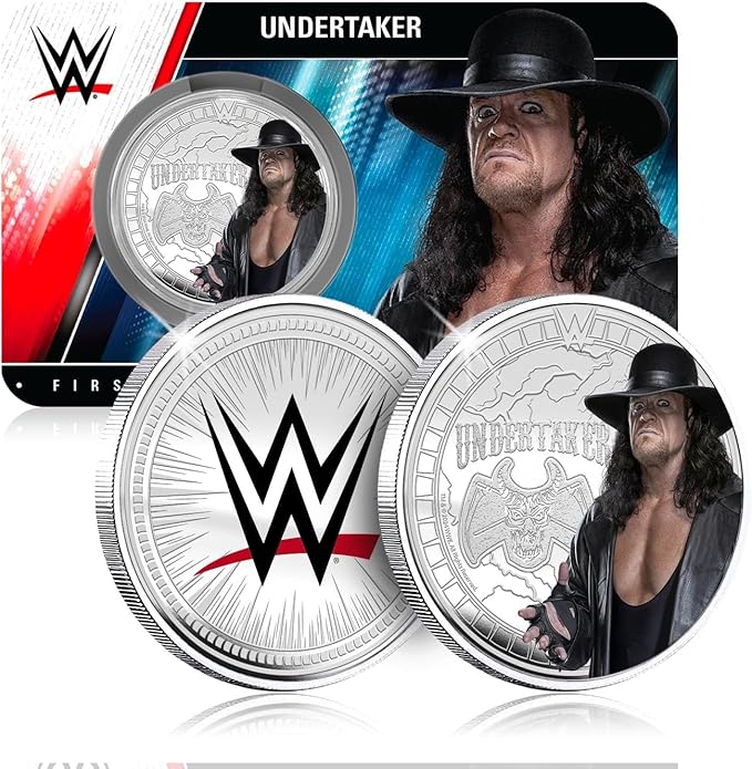 Authentic silver-plated medal - WWE Undertaker | Official Product