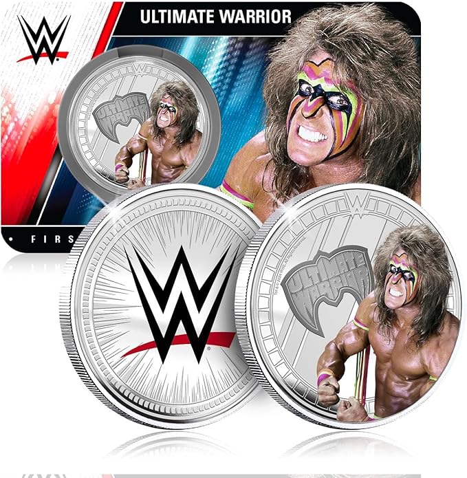 Authentic Silver-Plated Medal - WWE Ultimate Warrior | Official Product