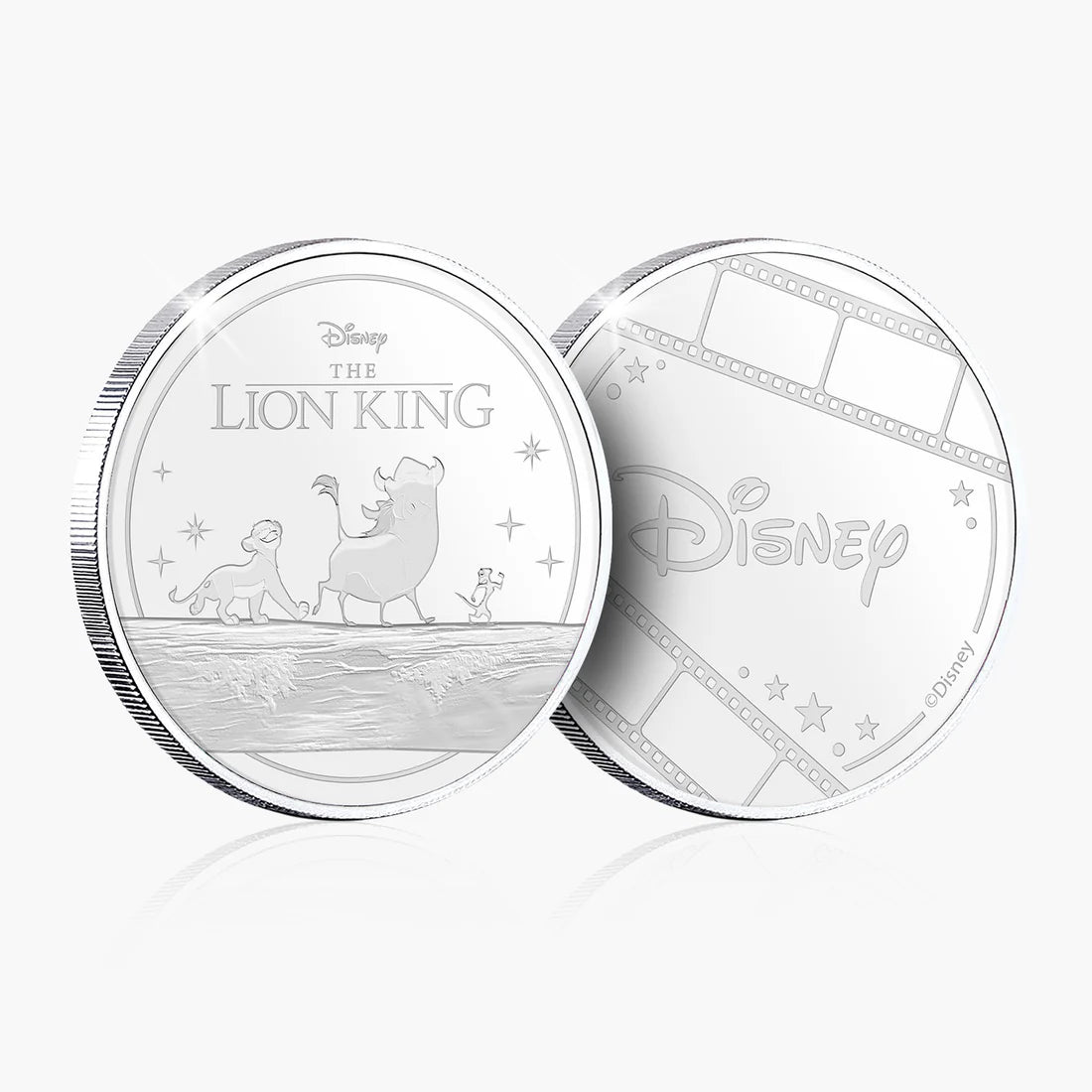 Authentic silver-plated medal - 30th Anniversary of The Lion King 50c Solomon Islands 2024 | Official Product