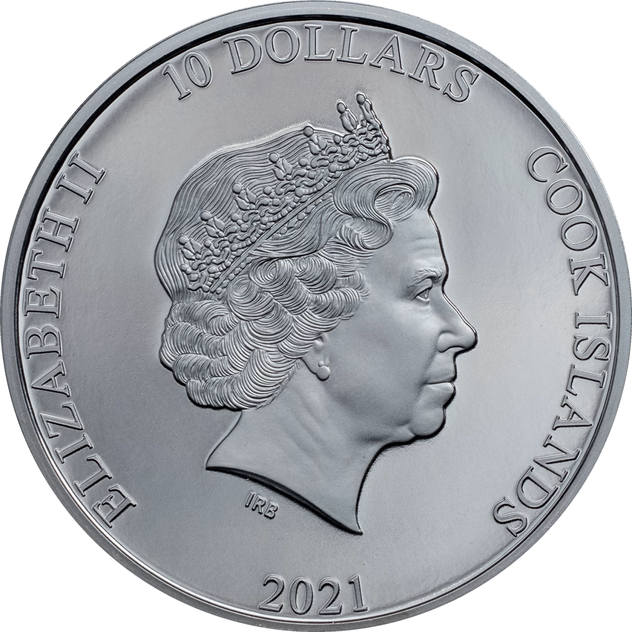 Moneda de 2 Oz de Plata - OPEN ROADS Classic Car 10$ Cook Islands 2021