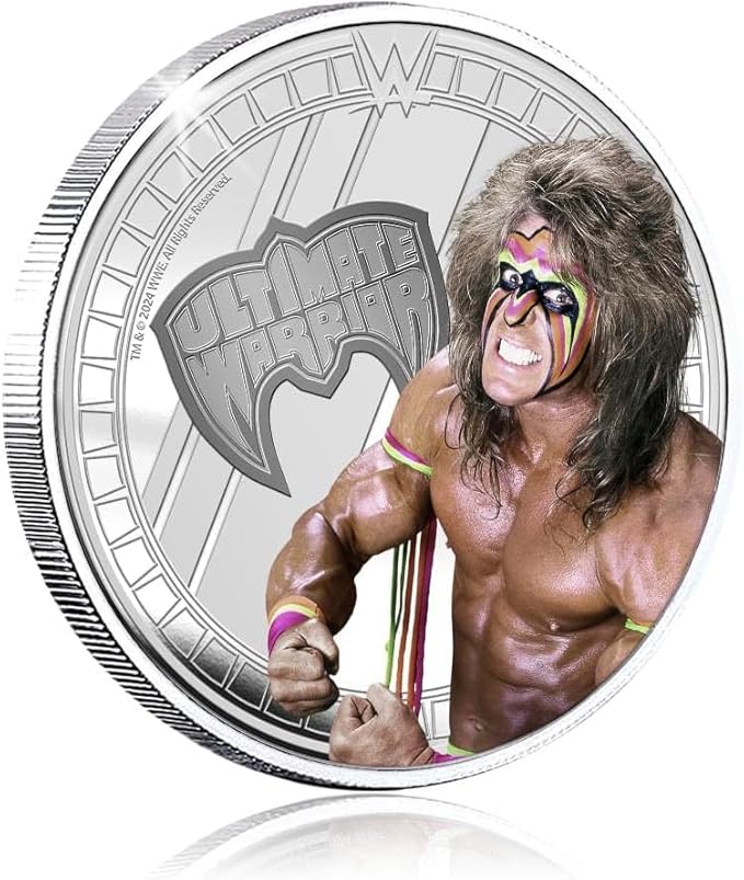 Authentic Silver-Plated Medal - WWE Ultimate Warrior | Official Product