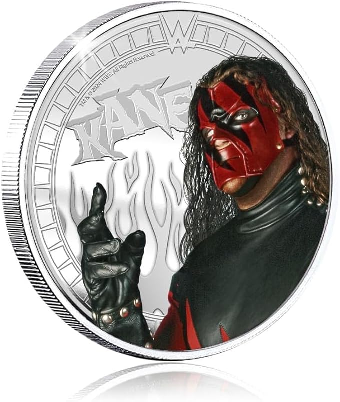 Authentic Silver-Plated Medal - WWE Kane | Official Product