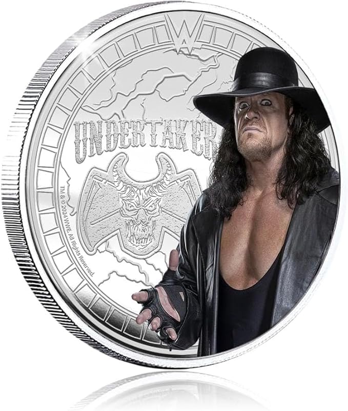 Authentic silver-plated medal - WWE Undertaker | Official Product
