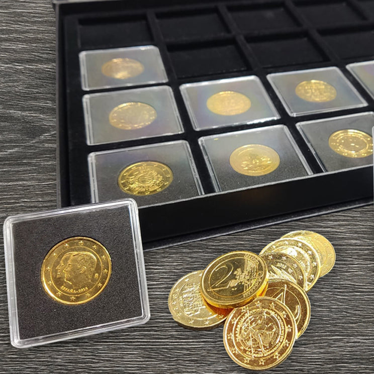 Suscripción Mensual - 12 monedas auténticas con baño en Oro 24K | Certificadas