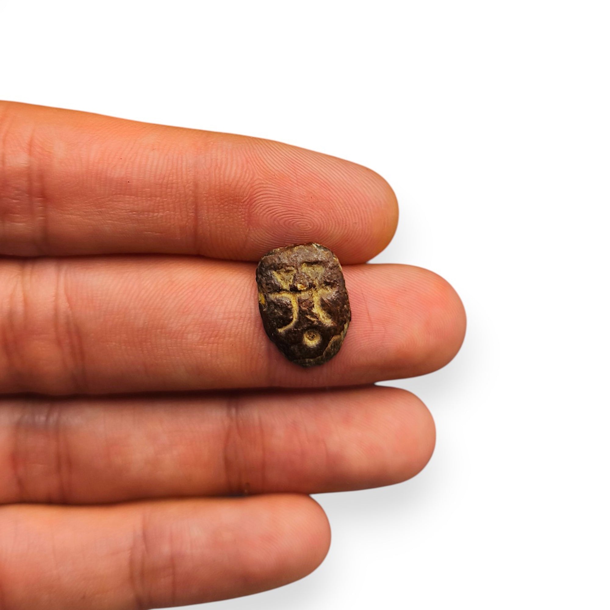 Moneda auténtica China Gui Lian Qian (Rostro de Fantasma) – Estados en Guerra 475-221 a.C. | Certificada