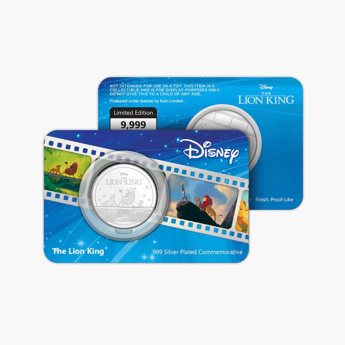 Authentic silver-plated medal - 30th Anniversary of The Lion King 50c Solomon Islands 2024 | Official Product