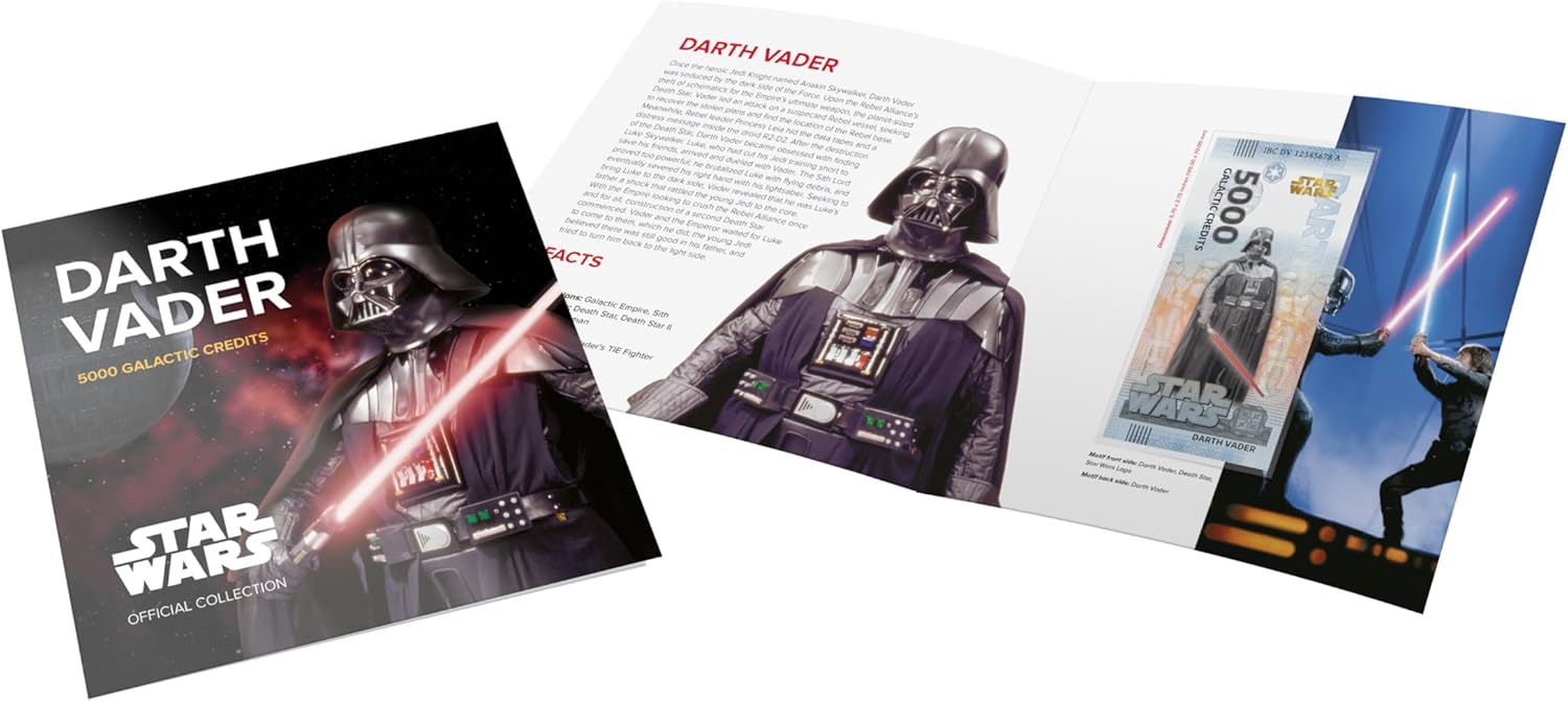 Billete Star Wars Oficial de Colección - Darth Vader