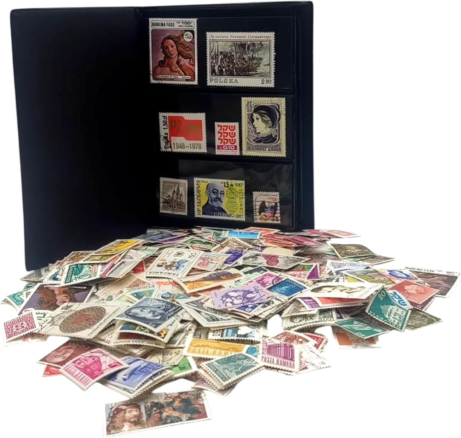 1000 World Stamps Collection | Collector Album Included