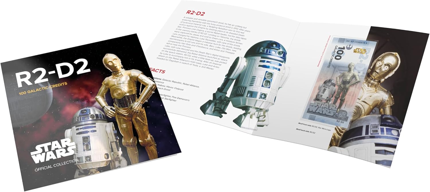 Billete Star Wars Oficial de Colección - R2-D2 & C-3PO