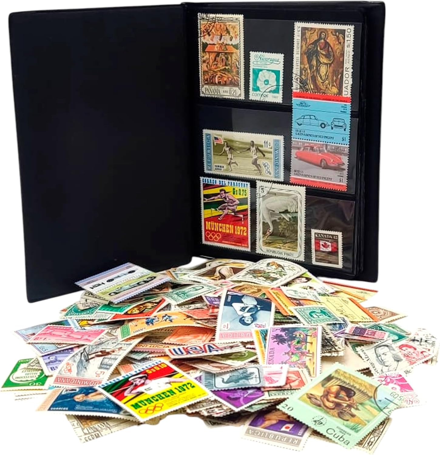 500 America Stamps Collection | Collector Album Included