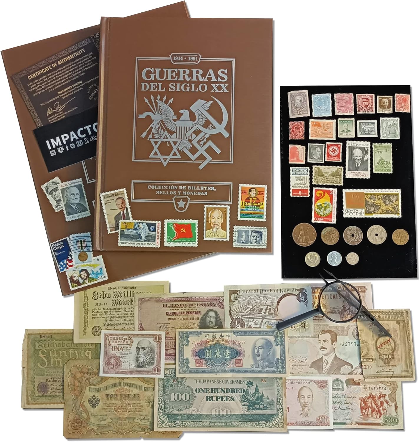 Suscripción Mensual - 52 sellos, monedas y billetes auténticos de las Guerras del Siglo XX | Certificados