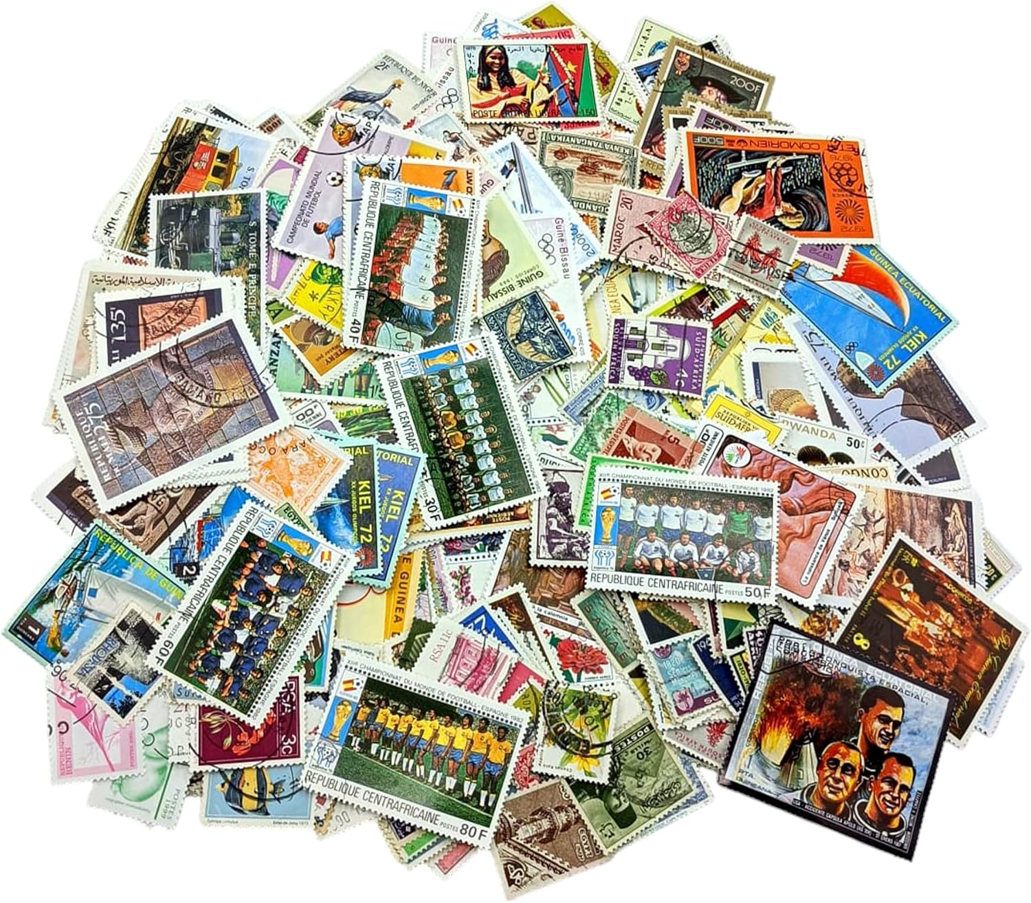 500 Africa Stamps Collection | Collector Album Included