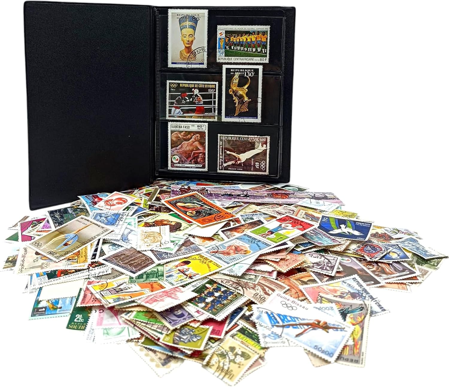 500 Africa Stamps Collection | Collector Album Included