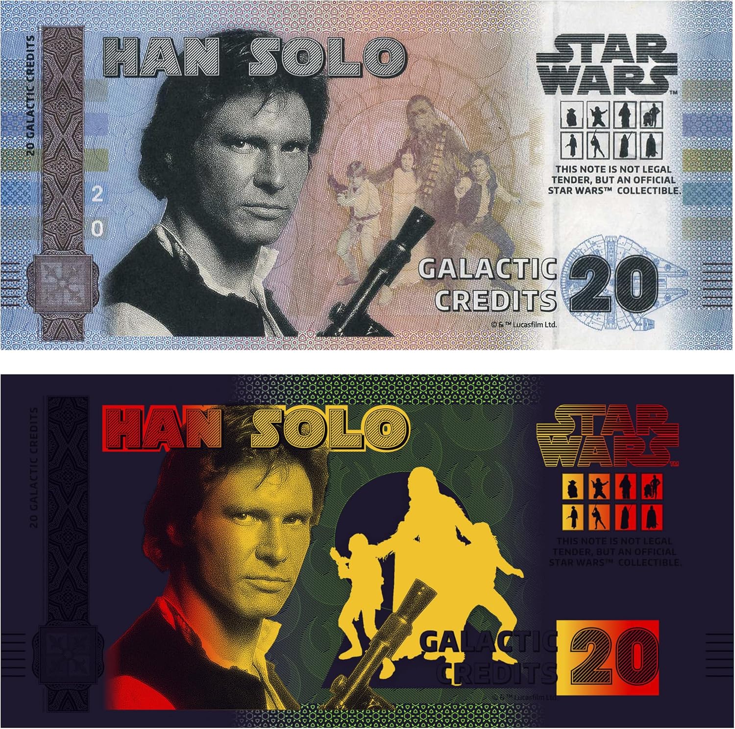 Billete Star Wars Oficial de Colección - Han Solo