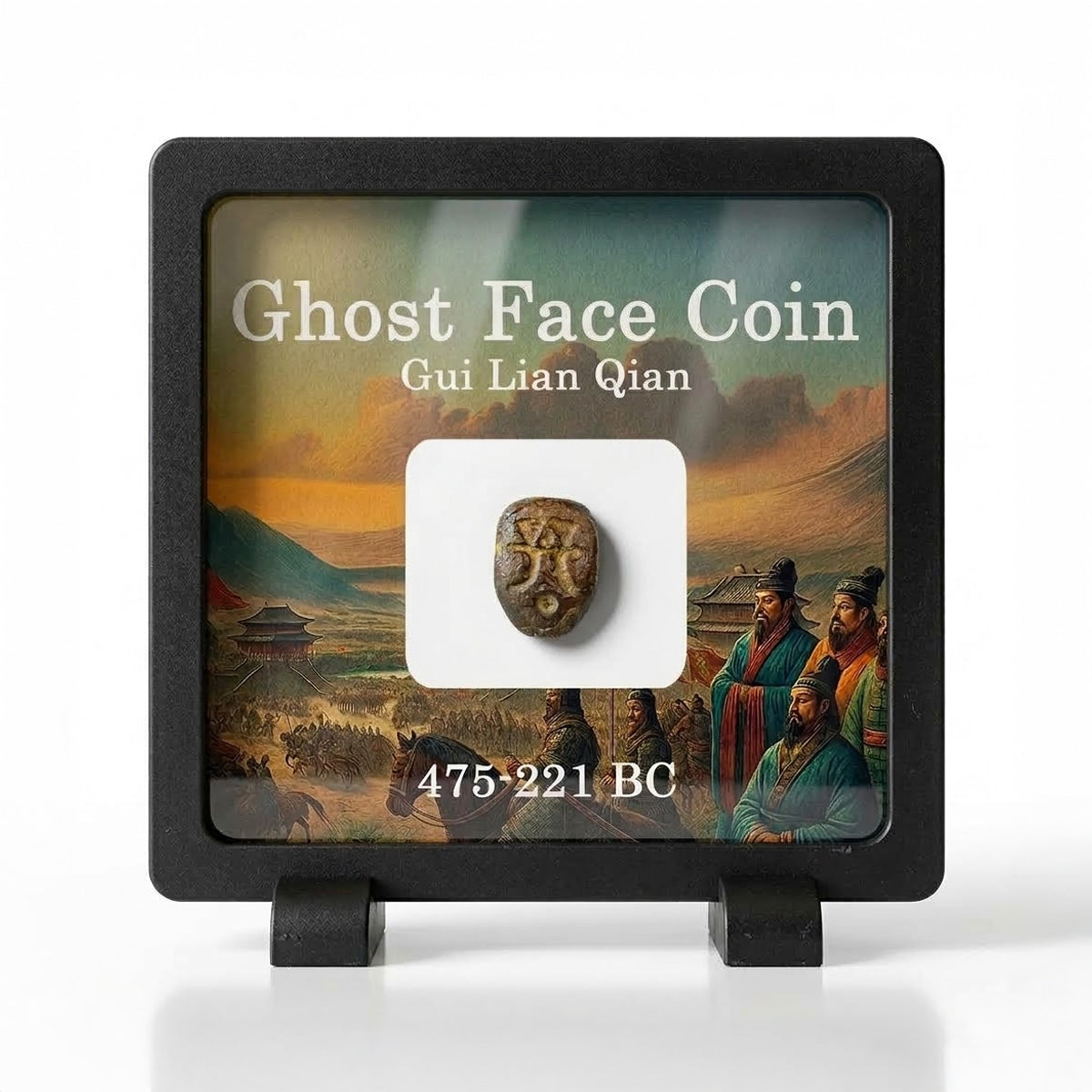 Moneda auténtica China Gui Lian Qian (Rostro de Fantasma) – Estados en Guerra 475-221 a.C. | Certificada