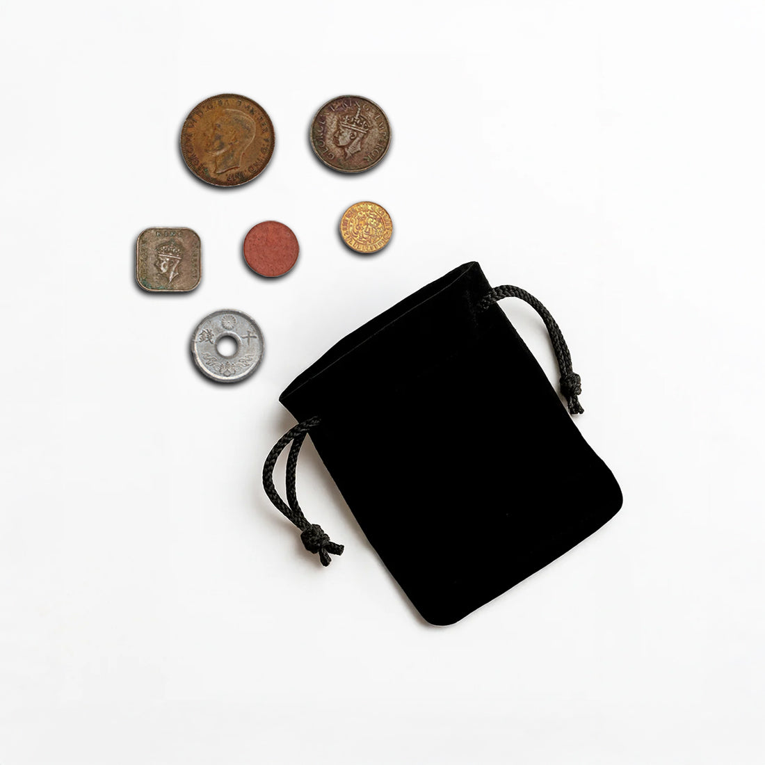 6 monedas auténticas de la Segunda Guerra Mundial - Pearl Harbor en bolsa (1938-1945) | Certificadas