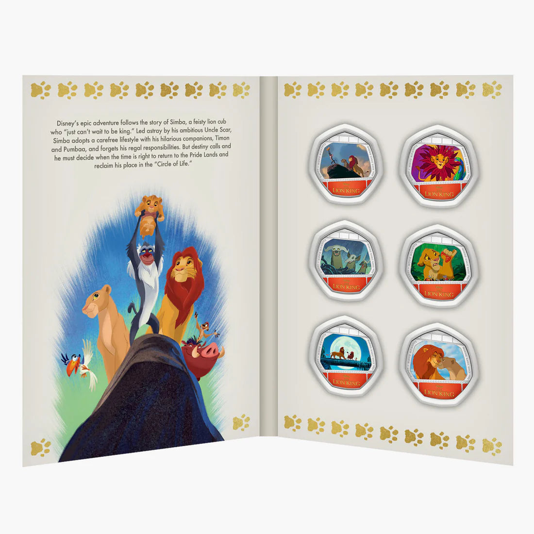 6 authentic medals - Lion King Collection | Official Product