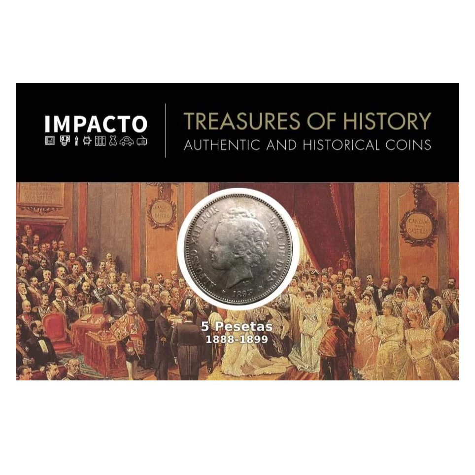 Moneda auténtica de la Monarquía Española - Duro de plata de Alfonso XIII El Rizos | Certificada