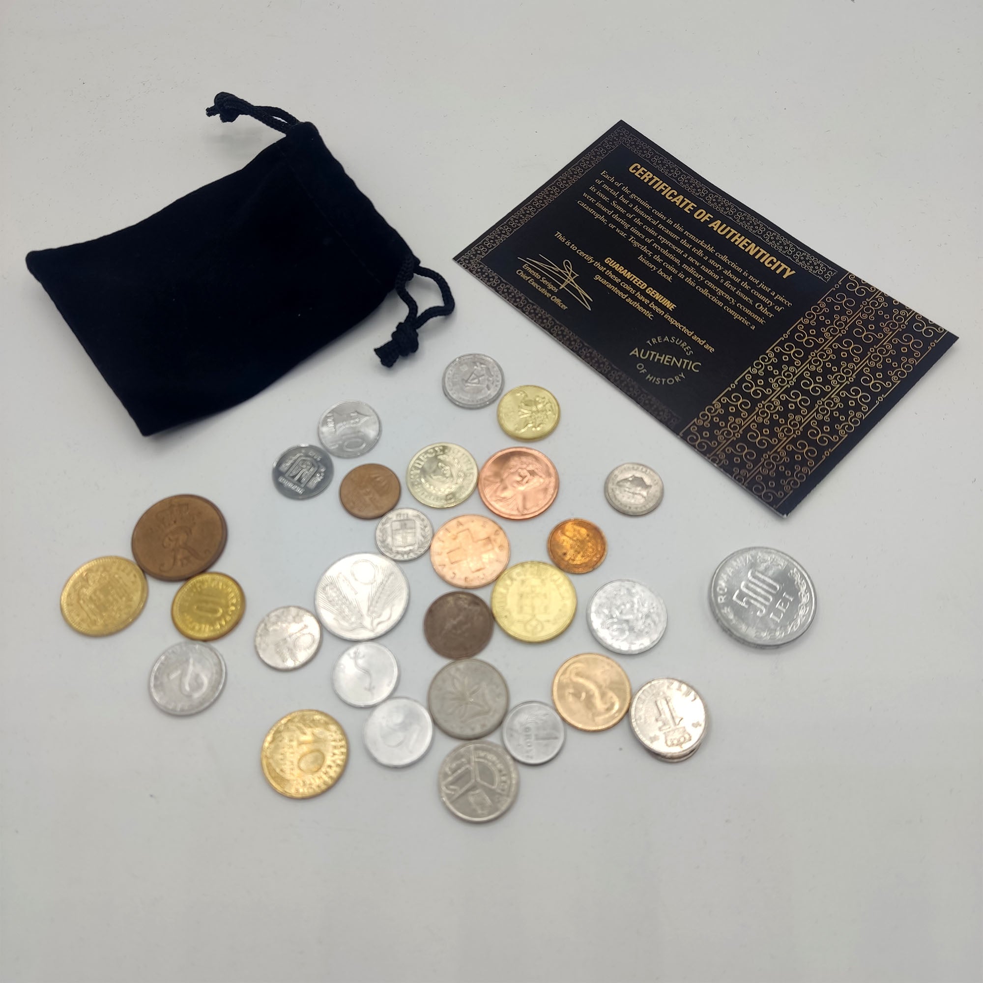 30 authentic coins from the European continent | Certified