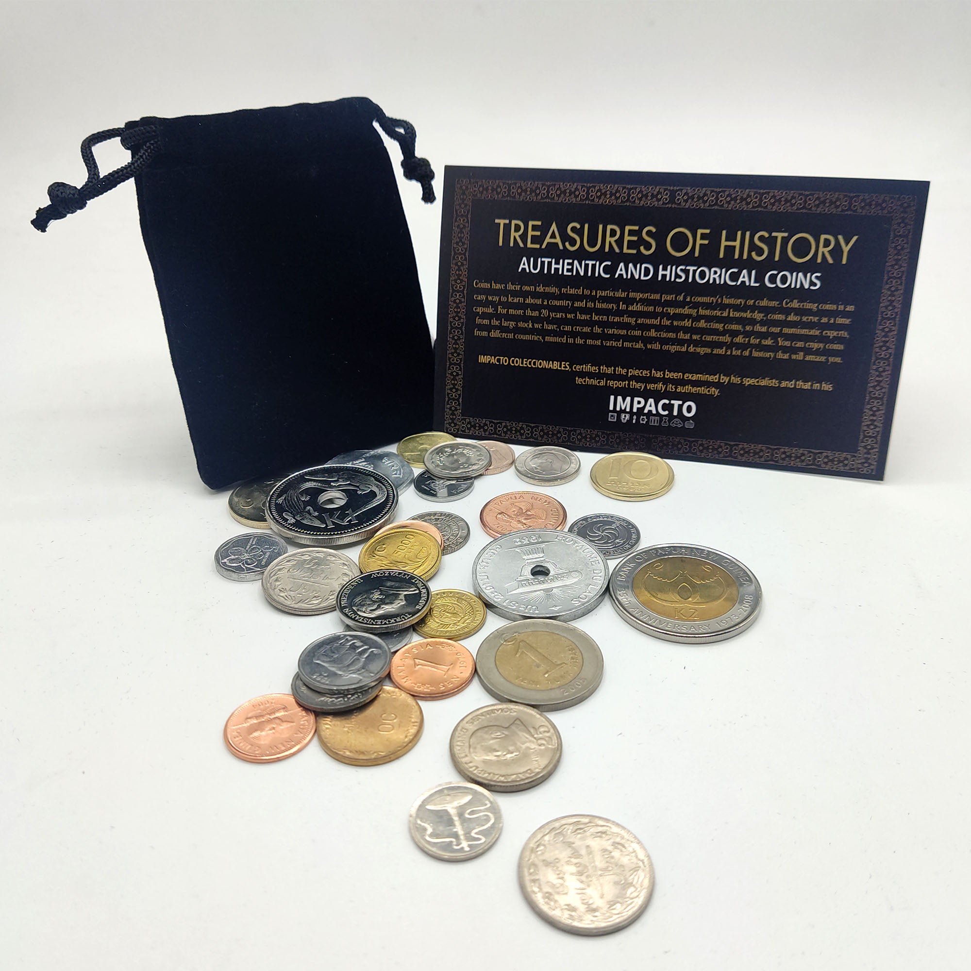 30 authentic coins from the Asian continent | Certified