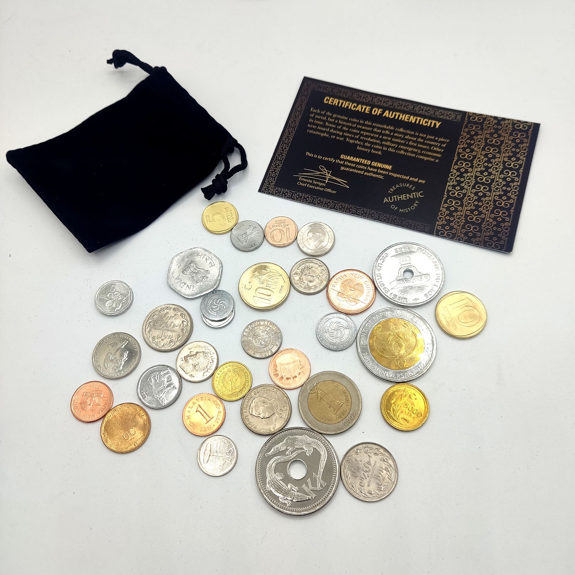 30 authentic coins from the Asian continent | Certified