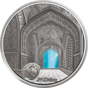 Palau, 25 dollars 2020. Tiffany Art - Isfahan. 5 Oz. Silver