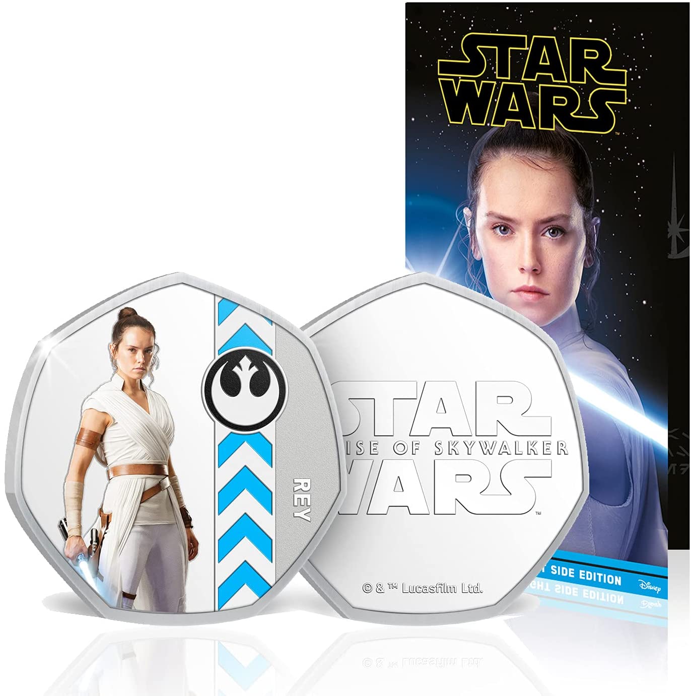8 authentic silver-plated medals - Star Wars Light Side Collection | Official Product