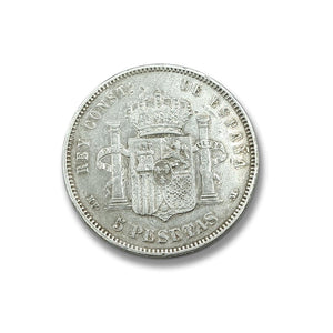 Los Duros de Plata - 5 Pesetas 1888/92. Alfonso XIII "El Pelón"