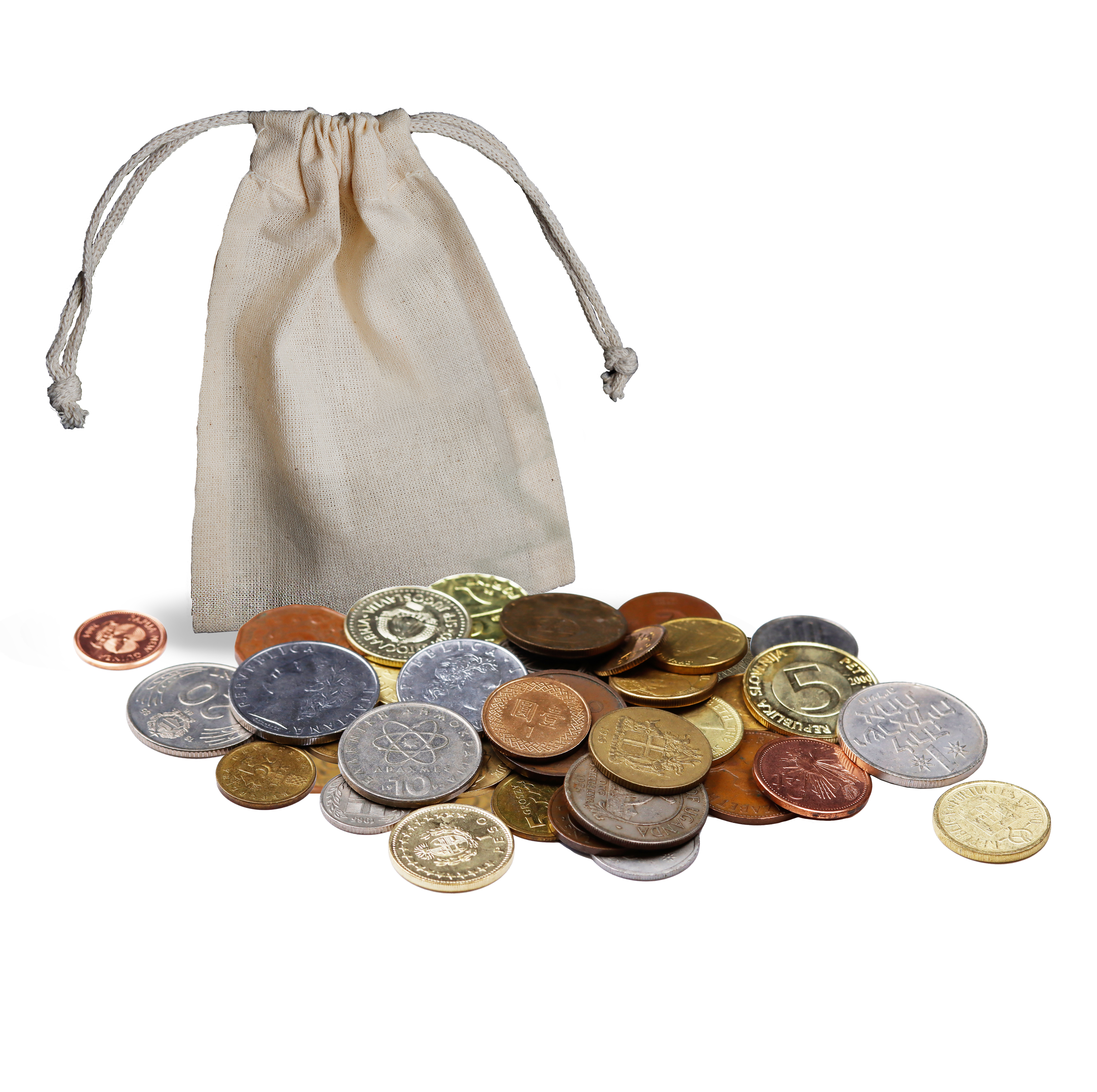 Pound of Unique Coins from Around the World
