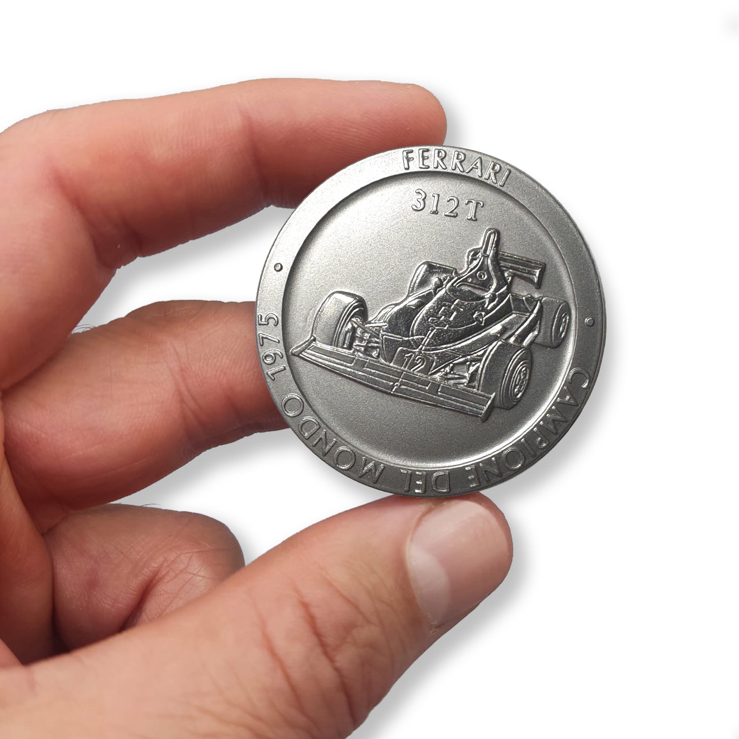 Official Ferrari F1 Championship Medal: Titanium, 1975. 312T Edition