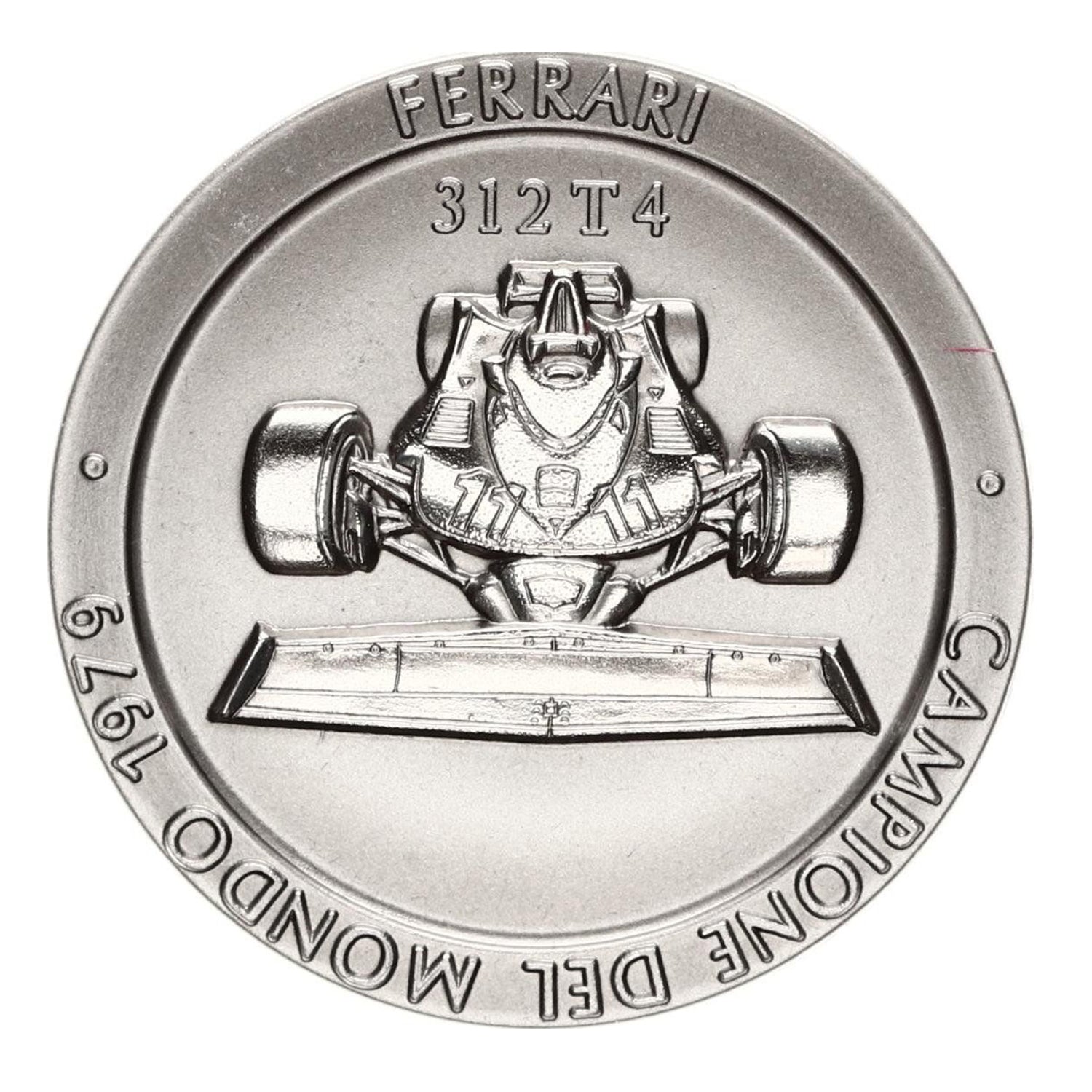 Official Ferrari F1 Championship Medal: Titanium, 1979. 312T4 Edition