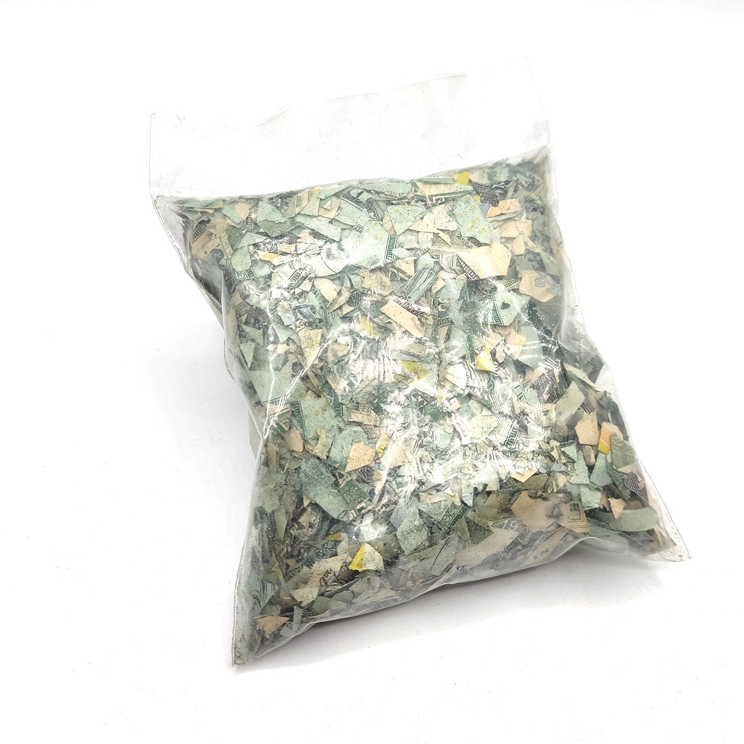 Entdecken Sie den Tesoro in dieser Bolsita! 150 Dólares auténticos troceados