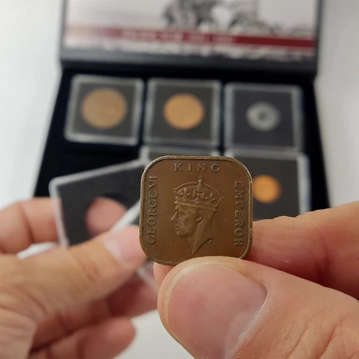 6 monedas auténticas de la Segunda Guerra Mundial - La Guerra del Pacífico (1938-1945) | Certificadas