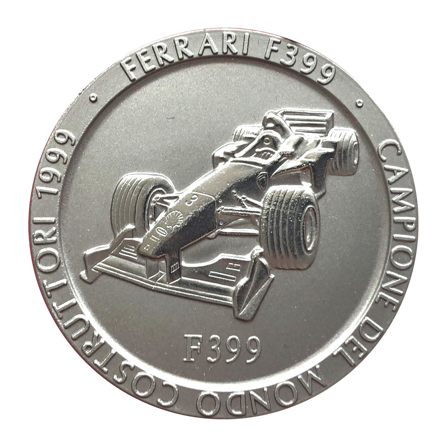 Official Ferrari F1 Championship Medal: Titanium, 1999 Edition