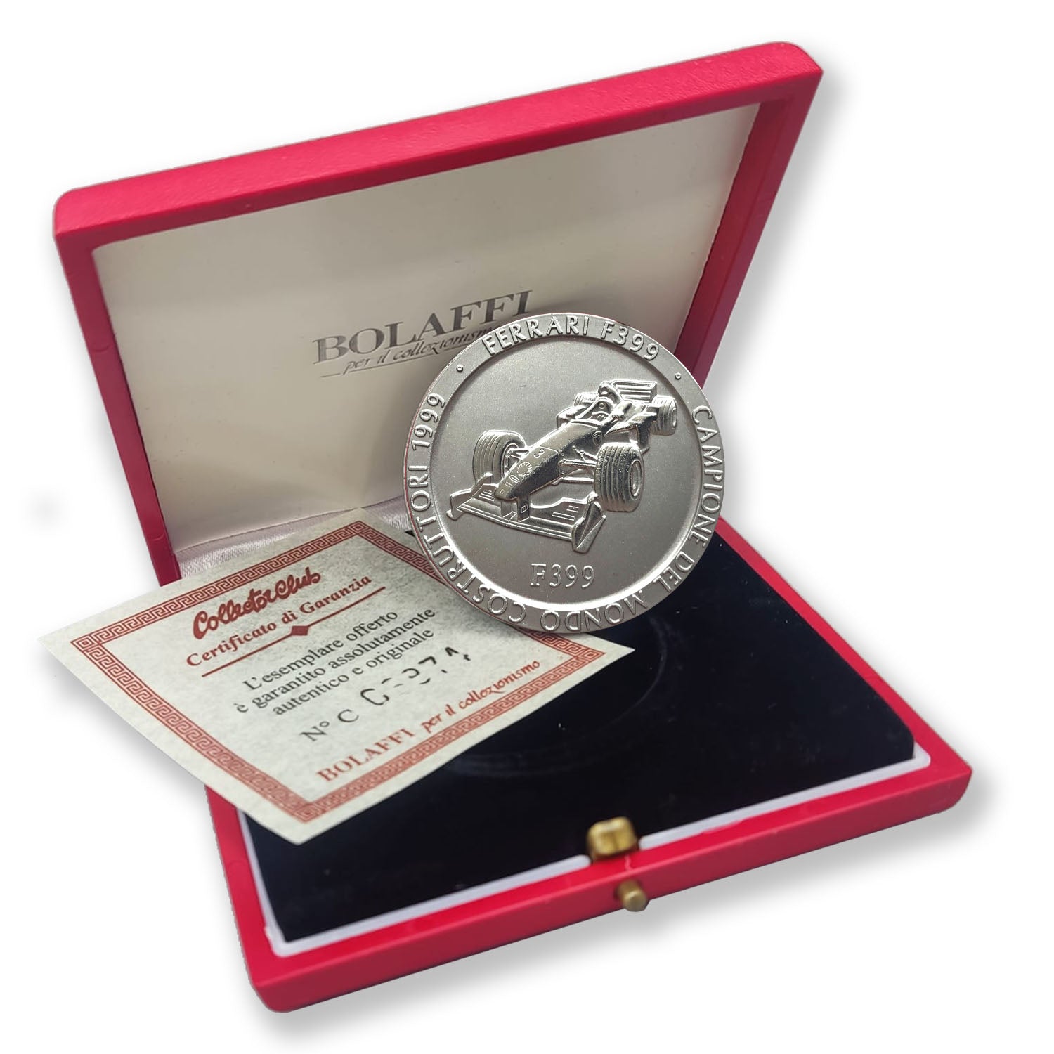 Official Ferrari F1 Championship Medal: Titanium, 1999 Edition