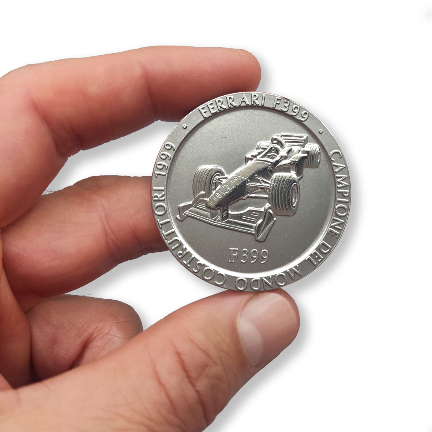 Official Ferrari F1 Championship Medal: Titanium, 1999 Edition