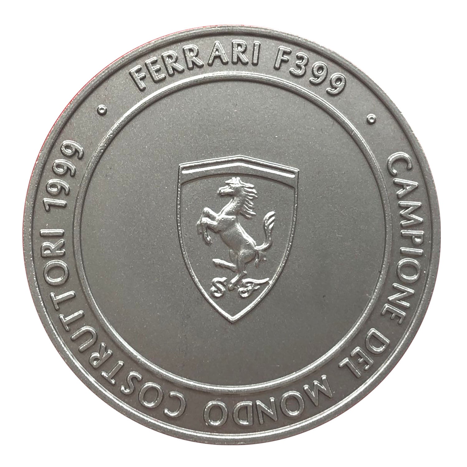 Official Ferrari F1 Championship Medal: Titanium, 1999 Edition
