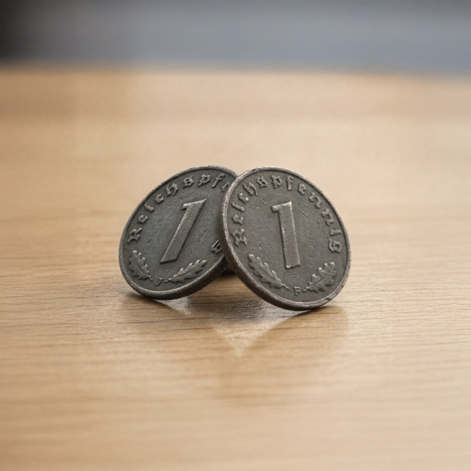 Moneda y sello auténticos de la Alemania de la Segunda Guerra Mundial (1936–1945) | Colección histórica del Tercer Reich con certificado de autenticidad