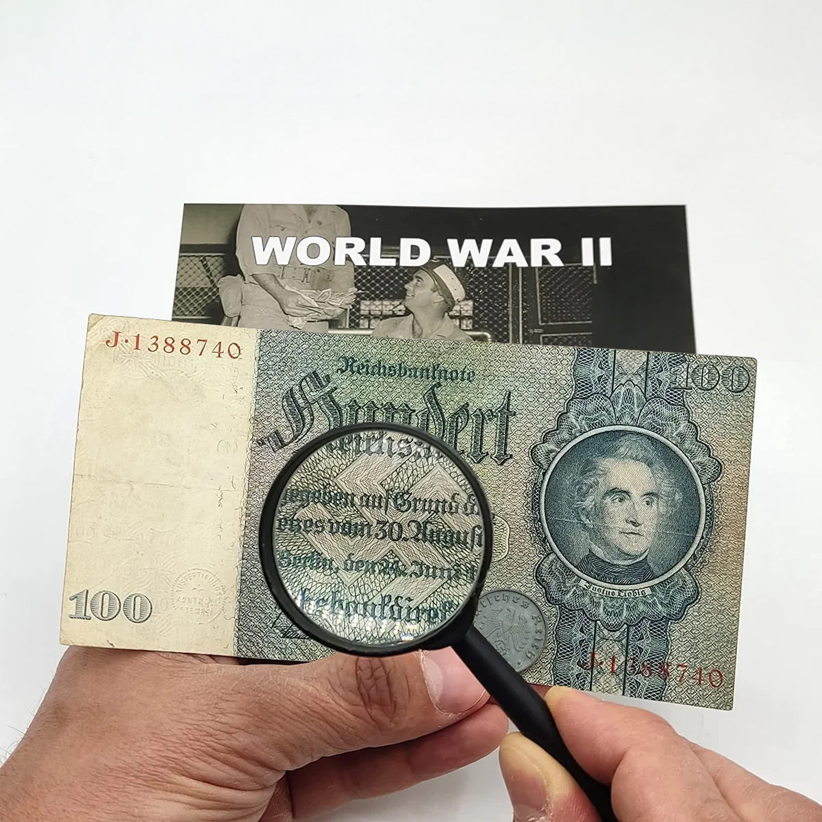 4 billetes auténticos del Tercer Reich - El Dinero del Reich (1929, 1933, 1935) | Certificados