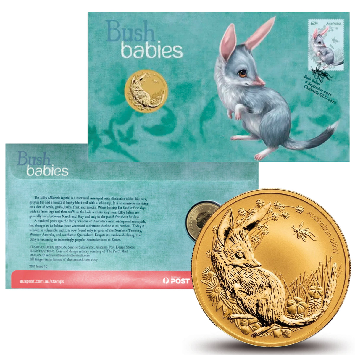 Australien – 1-Dollar-Bush Babies: Bilby