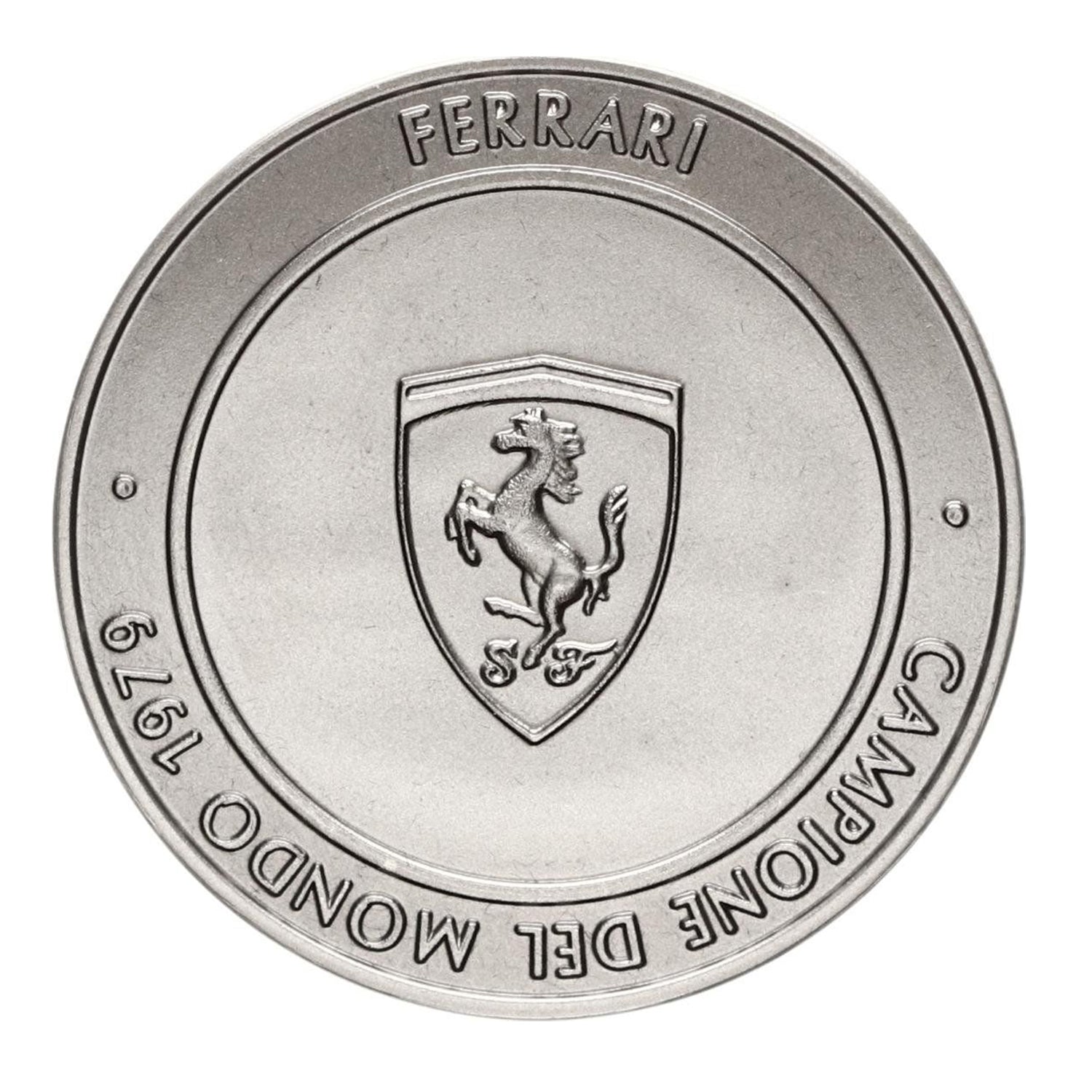 Official Ferrari F1 Championship Medal: Titanium, 1979. 312T4 Edition
