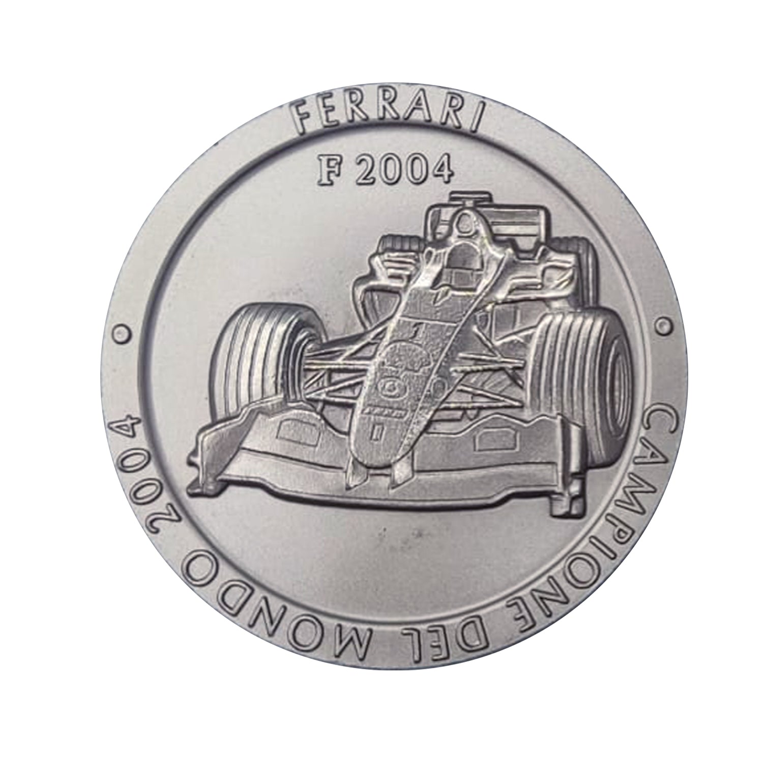 Official Ferrari F1 Championship Medal: Titanium, 2004 Edition