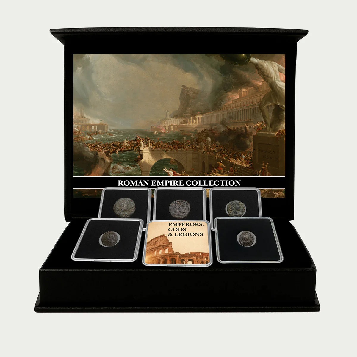 5 Monedas auténticas del Imperio Romano - Emperadores, Dioses y Legiones | Certificadas