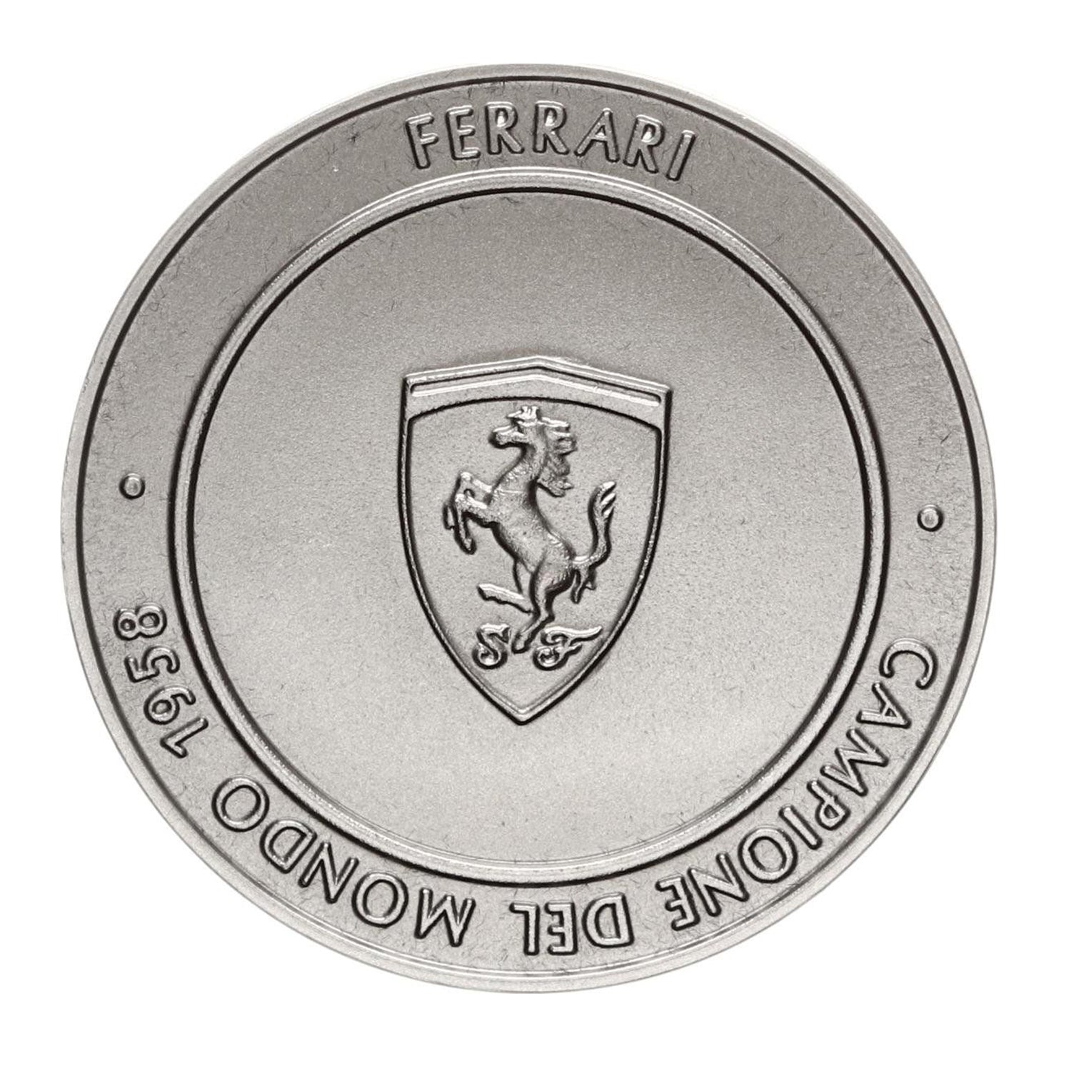 Official Ferrari F1 Championship Medal: Titanium, 1958. 246F1 Edition
