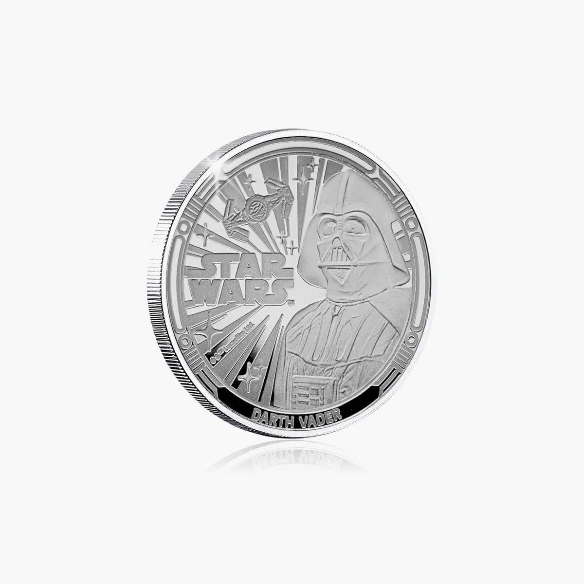 Moneda oficial de Darth Vader de Star Wars 2025 de FANTASY CLUB | Edición limitada | Artículo de colección premium certificado para fans
