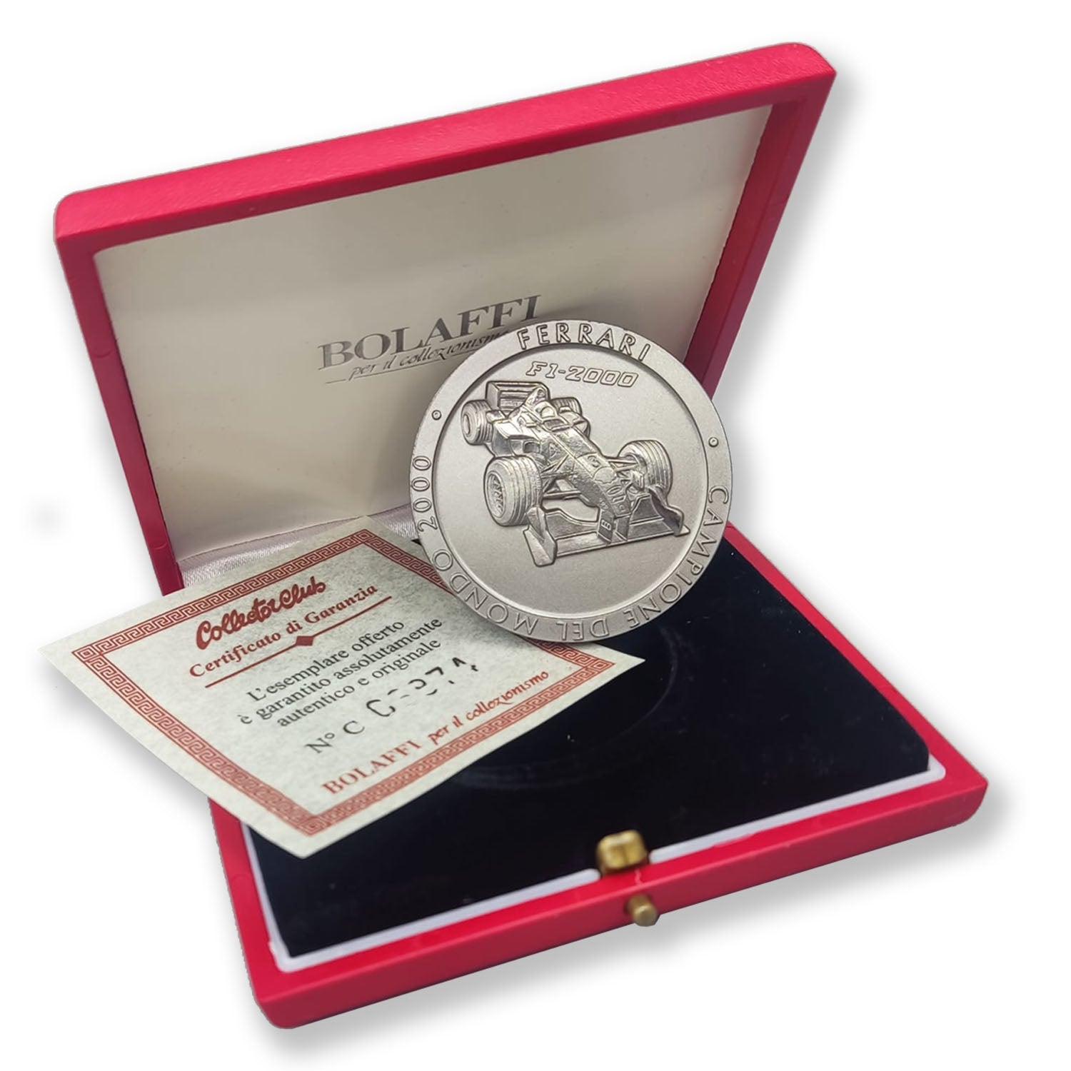 Official Ferrari F1 Championship Medal: Titanium, 2000 Edition - Michael Schumacher