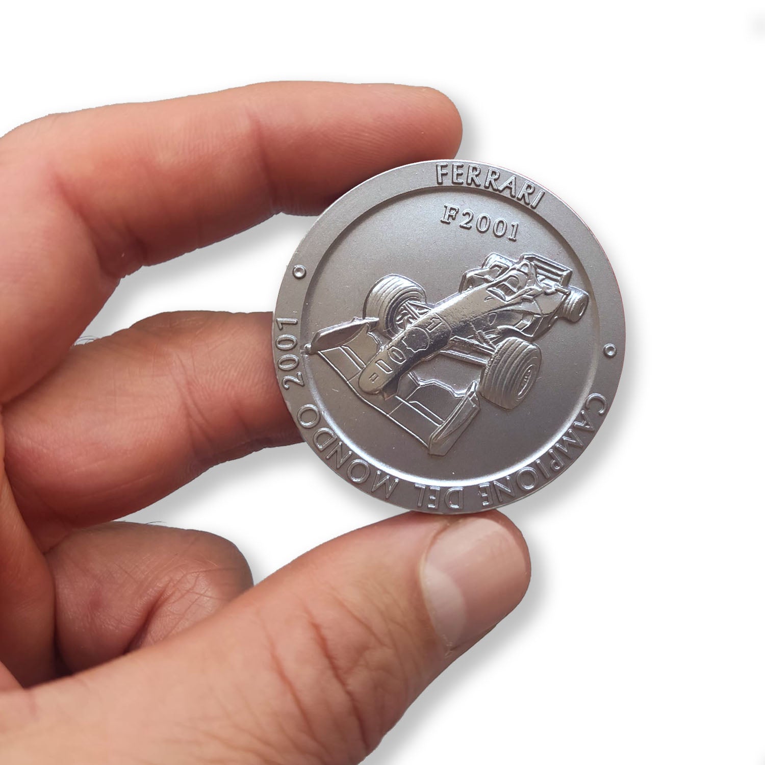 Official Ferrari F1 Championship Medal: Titanium, 2001 Edition