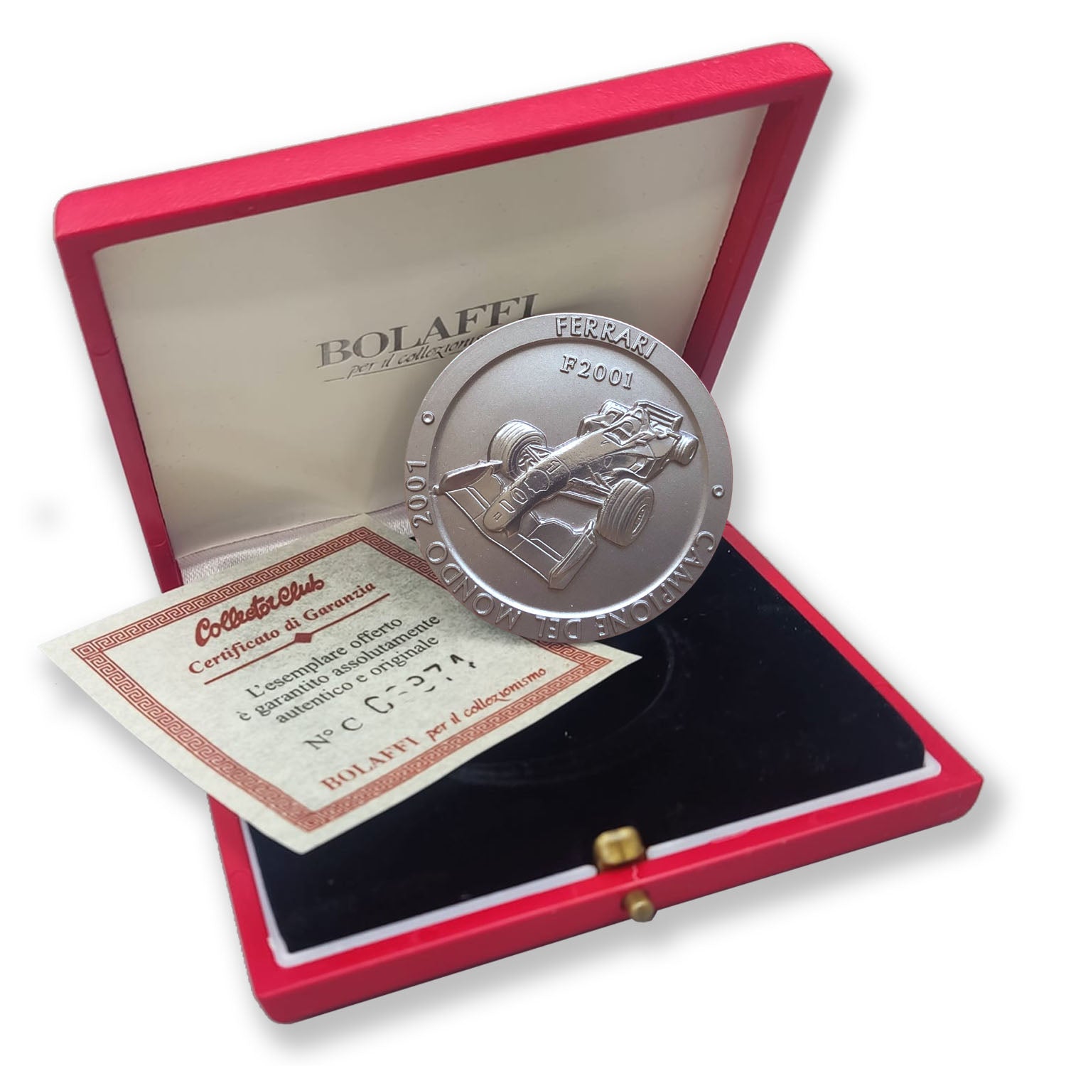 Official Ferrari F1 Championship Medal: Titanium, 2001 Edition